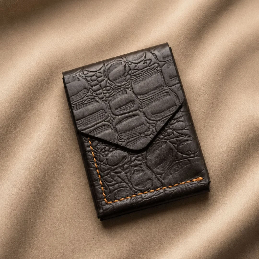 C5 Oldis - Coffee Black (Crocodile Embossed)