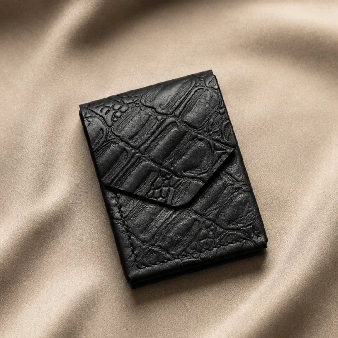 C5 Oldis - Black (Crocodile Embossed)
